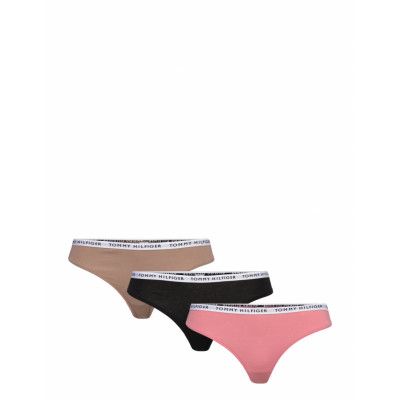 3P Thong *Villkorat Erbjudande Stringtrosa Underkläder Multi/mönstrad Tommy Hilfiger