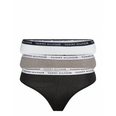 3P Thong Stringtrosa Underkläder Multi/patterned Tommy Hilfiger