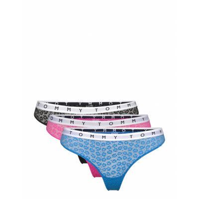 3P Thong Stringtrosa Underkläder Rosa Tommy Hilfiger