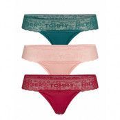 3p Thong Stringtrosa Underkläder Rosa Tommy Hilfiger