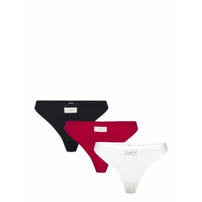 3P Thong Stringtrosa Underkläder Vit Tommy Hilfiger