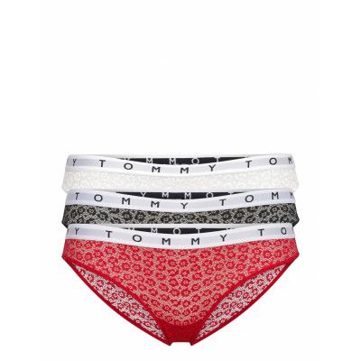 3P Thong Stringtrosa Underkläder Röd Tommy Hilfiger