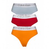 3Pk High Waist Thong *Villkorat Erbjudande Stringtrosa Underkläder Multi/mönstrad Calvin Klein