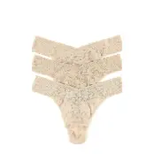 48113Pk-Blwc *Villkorat Erbjudande Stringtrosa Underkläder Beige Hanky Panky