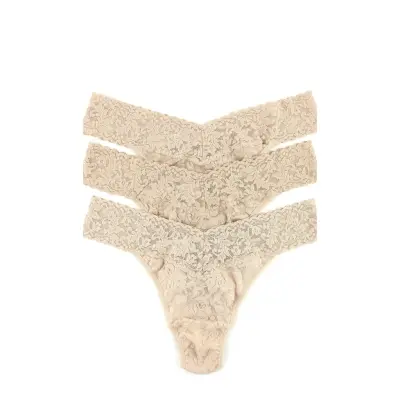 48113Pk-Blwc *Villkorat Erbjudande Stringtrosa Underkläder Beige Hanky Panky