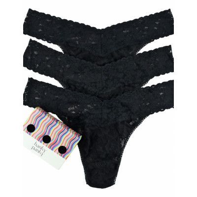 48113Pk - Original Rise Thong - 3 Pack Stringtrosa Underkläder Svart Hanky Panky
