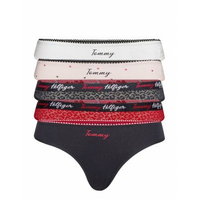 5P Thong Stringtrosa Underkläder Blå *Villkorat Erbjudande Tommy Hilfiger