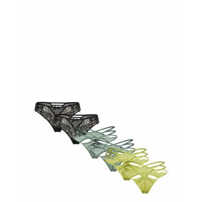 6-Pack Brasilian Stringtrosa Underkläder Grön Hunkemöller