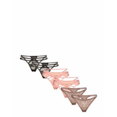 6-Pack String Stringtrosa Underkläder Brown Hunkemöller