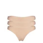 aim´n Nude Invisible Thong 3-Pack - Beige - S
