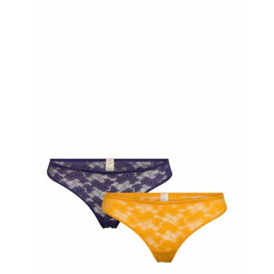 Amaya-2Pp String Stringtrosa Underkläder Multi/mönstrad Dorina