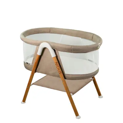 Asalvo Asalvo Mini Cot Nidus, Beige - Beige - 88X 57X 75