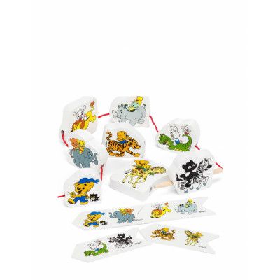 Bamse Snörpussel Vilda Djur Toys Puzzles And Games Games Educational Games Multi/patterned Bamse