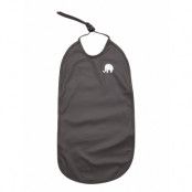 Basic Long Pu-Bib Home Meal Time Bibs Sleeveless Bibs Grå CeLaVi