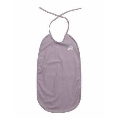 Basic Long Pu-Bib Home Meal Time Bibs Sleeveless Bibs Purple CeLaVi