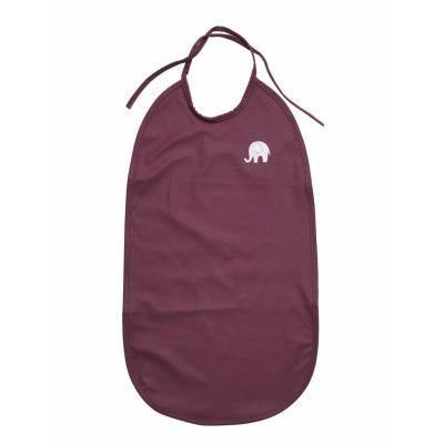 Basic Long Pu-Bib *Villkorat Erbjudande Home Meal Time Bibs Sleeveless Bibs Röd CeLaVi