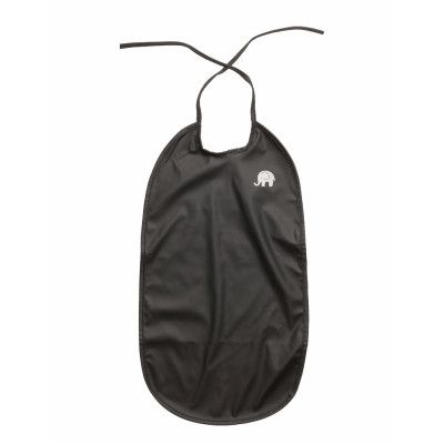 Basic Long Pu-Bib Home Meal Time Bibs Sleeveless Bibs Svart CeLaVi