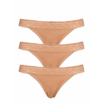 Bea String 3 Pack Stringtrosa Underkläder Beige Underprotection