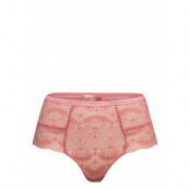 Birgitta Lace Highwaist String Lingerie Panties High Waisted Panties Rosa Understatement Underwear