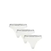 Björn Borg Logo Thong 3P - White - M