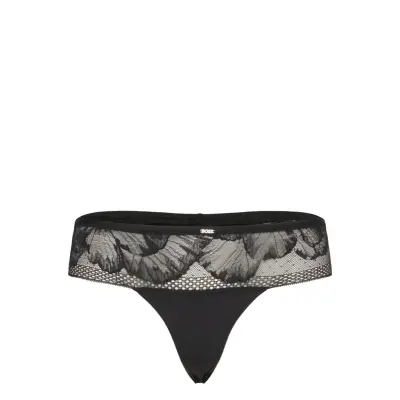 BOSS Thong_ Peony Lace Svart
