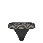 BOSS Thong Wave Lace Svart