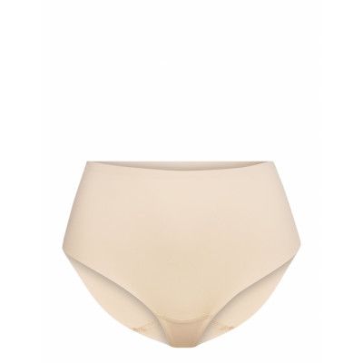 Made Of Recycled Material: Shaping-Effect Thong *Villkorat Erbjudande Lingerie Panties High Waisted Panties Beige Esprit Bodywear Women