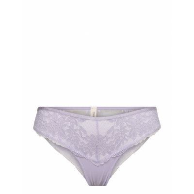 Briefs With Lace Stringtrosa Underkläder Lila Esprit Bodywear Women
