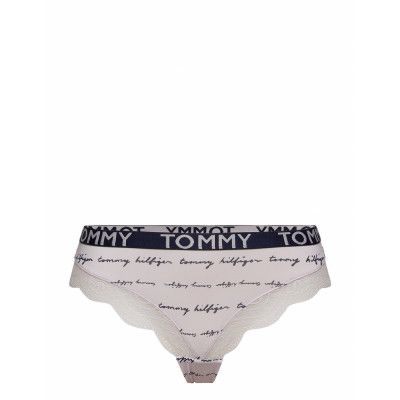 Brazilian Print Stringtrosa Underkläder Vit Tommy Hilfiger