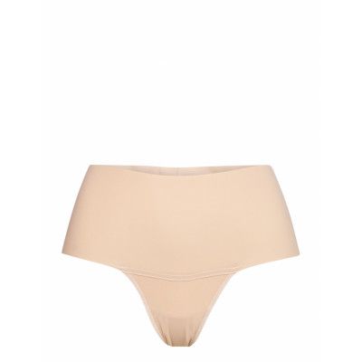 Breathe Hi-Rise Thong Stringtrosa Underkläder Beige Hanky Panky