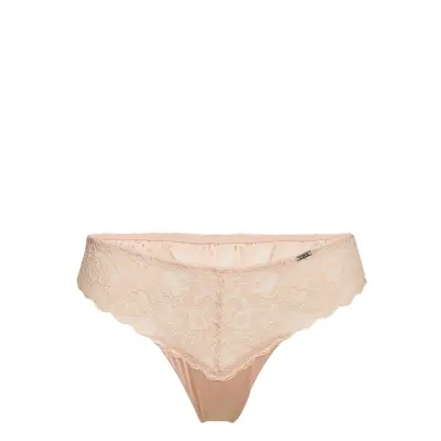 Brief Colin Thong Low Fashion *Villkorat Erbjudande Stringtrosa Underkläder Creme Lindex