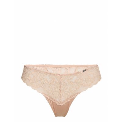 Brief Colin Thong Low Fashion *Villkorat Erbjudande Stringtrosa Underkläder Creme Lindex