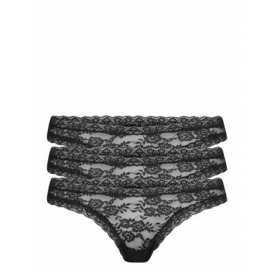 Brief Dana Thong 3 Pack Stringtrosa Underkläder Svart Lindex