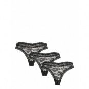 Lindex Brief Dana Thong Lace 3Pack Svart