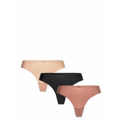 Lindex Brief Inv Thong Reg High Cu Beige