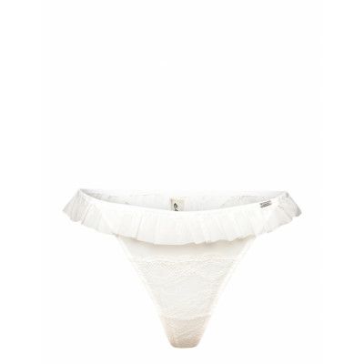 Brief Ivy Thong Flounce Stringtrosa Underkläder Vit Lindex