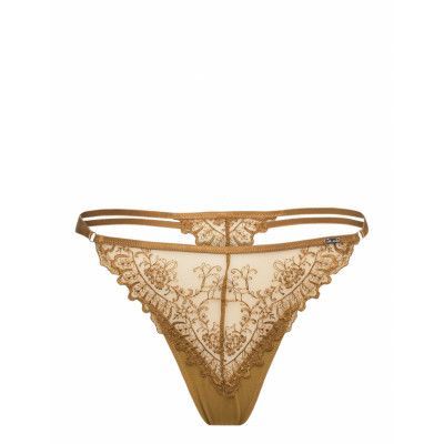 Brief Luna Thong Low Stringtrosa Underkläder Brun Lindex