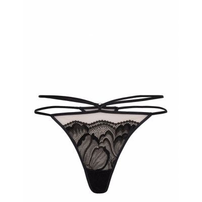 Brief Mini Thong High Leg Elsa Stringtrosa Underkläder Svart Lindex
