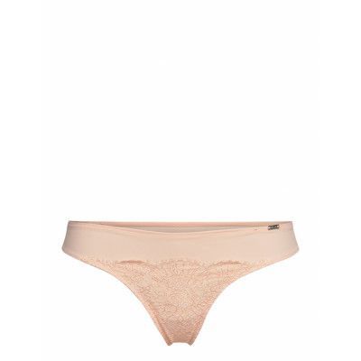 Brief Nora Thong Low Stringtrosa Underkläder Creme Lindex