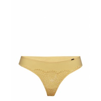 Brief Nora Thong Low Stringtrosa Underkläder Gul Lindex