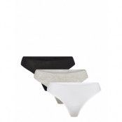 Brief Nova Rib 3 Pack Thong H Stringtrosa Underkläder Vit Lindex