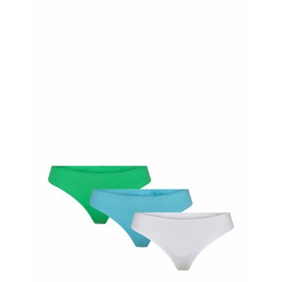 Brief Nova Rib Thong High Leg Stringtrosa Underkläder Multi/mönstrad Lindex