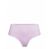 Brief Rib Thong High Seamless Stringtrosa Underkläder Lila Lindex