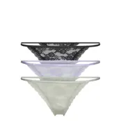 Brief So U 3 Pack Jennianne Th Stringtrosa Underkläder Lila Lindex