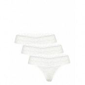 Brief Thong Lacey V Shape 3 P *Villkorat Erbjudande Stringtrosa Underkläder Vit Lindex
