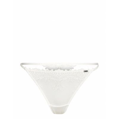 Brief Thong Low Luna *Villkorat Erbjudande Stringtrosa Underkläder Vit Lindex