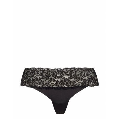 Brief Thong Reg. Invisible Lac Stringtrosa Underkläder Svart Lindex