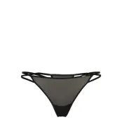 Brief Tina Mesh Mini Thong Stringtrosa Underkläder Svart Lindex