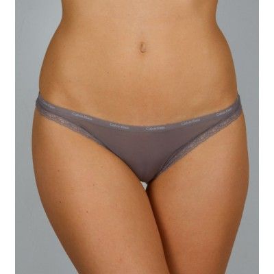 Calvin Klein - Bottoms up thong- Smoke