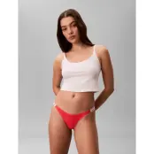 Calvin Klein Dipped String Thong - Coral - M